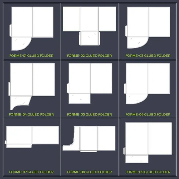 To - Fit A4 Glued Folder Form - 01to09